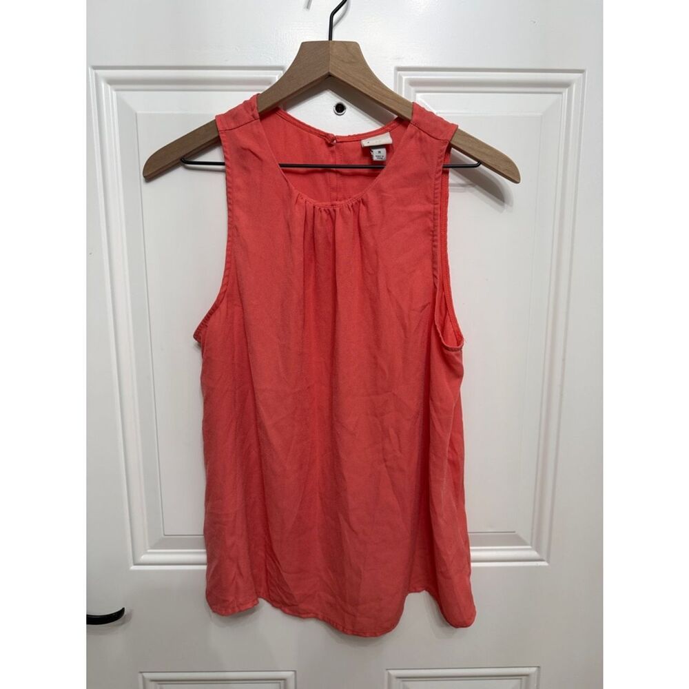 a new day Coral Sleeveless Gathered Neck Camisole